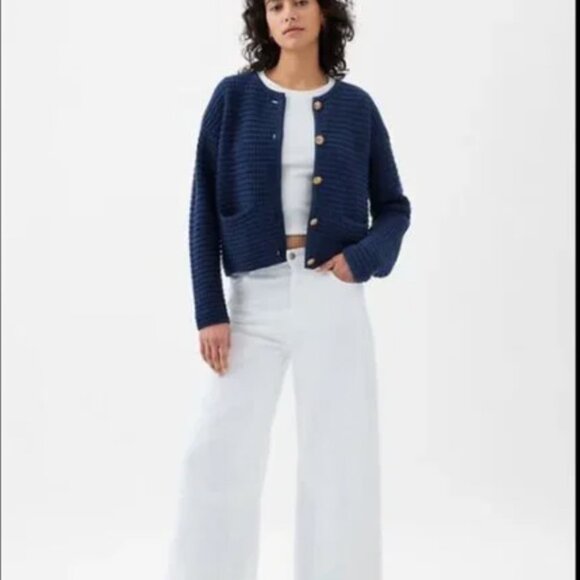 GAP Textured Sweater Jacket, size XXS - Picture 2 of 5